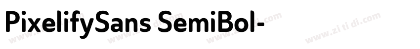PixelifySans SemiBol字体转换